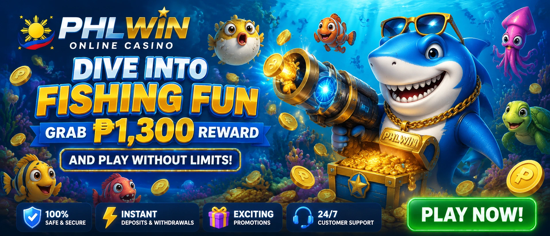 Fishing Games lobby preview on phlwin.fun