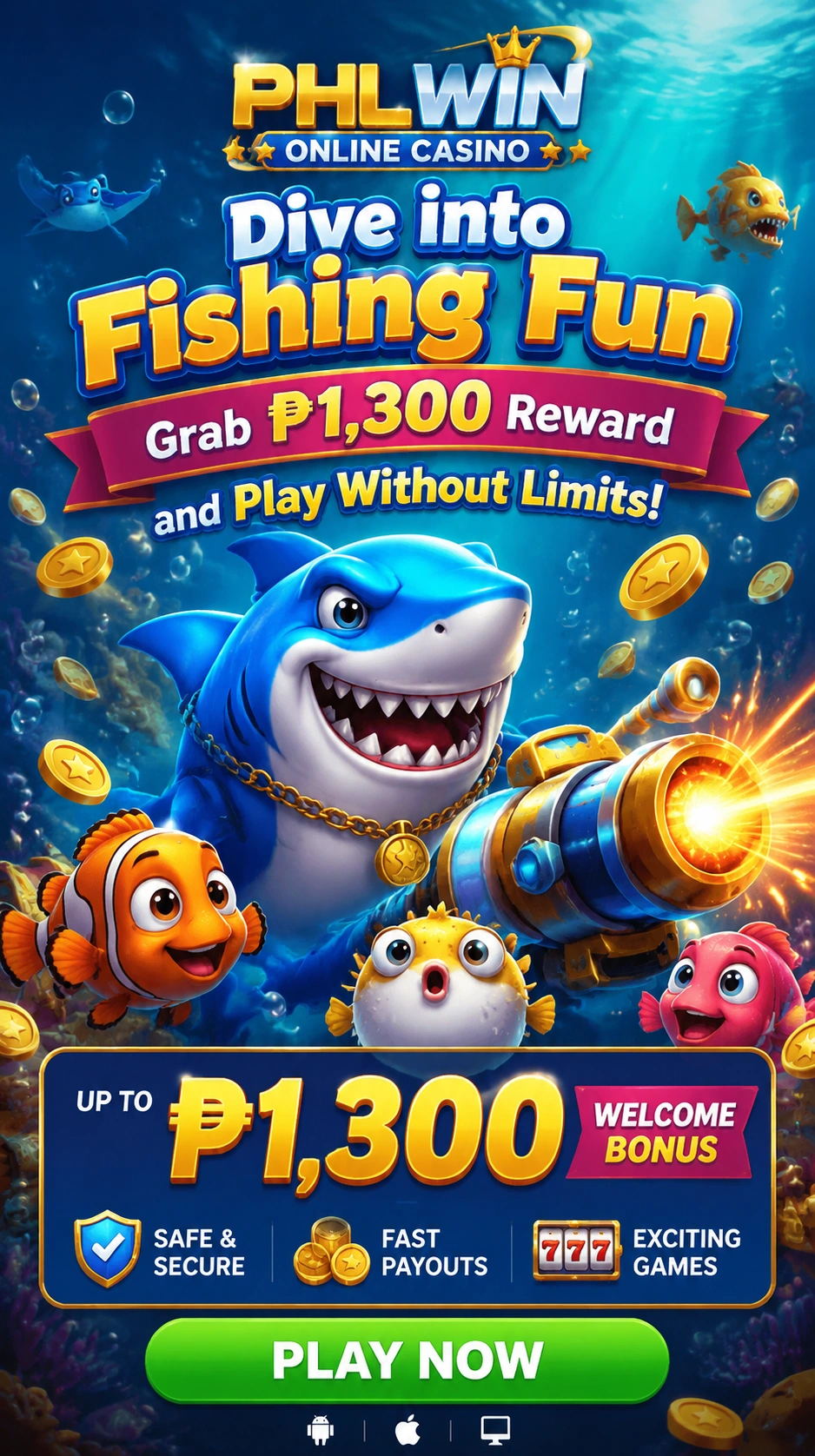 Jackpot fish and bonus fish room preview